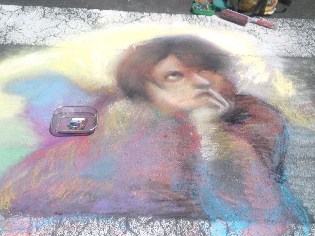 三軒茶屋・チョークアート